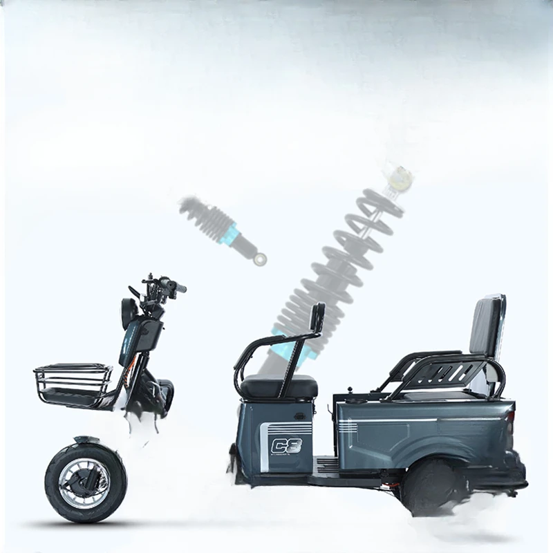 

Electric tricycle pulling goods household small