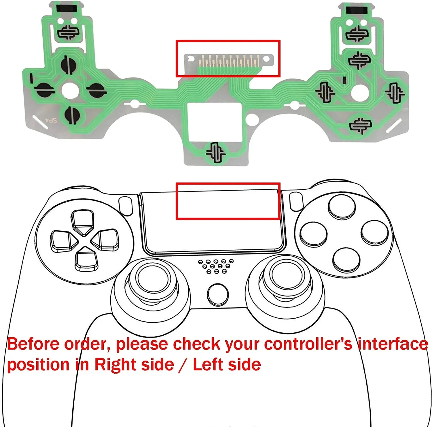 10 pezzi Set per Ps5 Ps4 Pro Slim Jdm 040 050 Controller Ps3 pellicola conduttiva tastiera cavo flessibile circuito di ricambio Pcb Ribbon