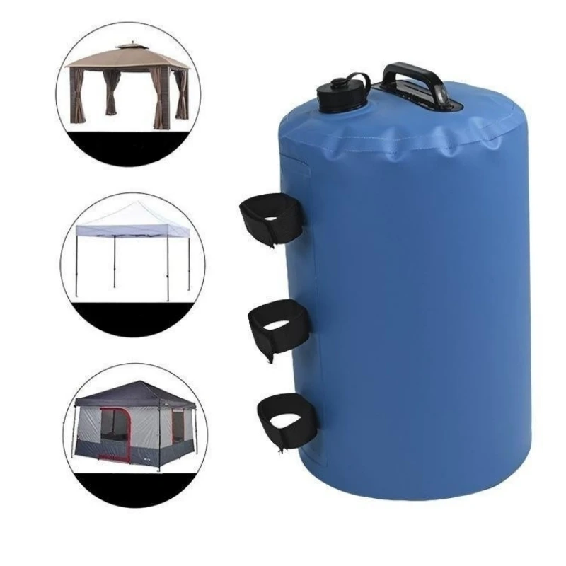 Imagem -05 - Bolsa de Água de Grande Capacidade para Tenda ao ar Livre Bolsa de Areia Reforçada para Guarda-sol e Guarda-chuva de Praia Novo 20l Peças