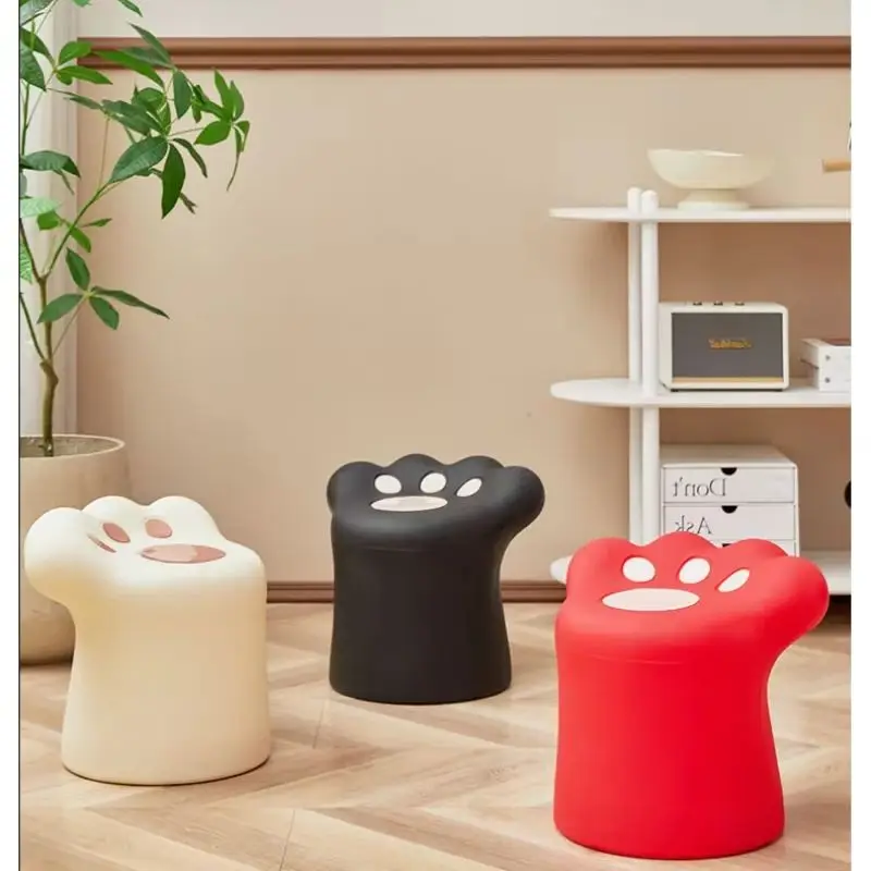 

Cream Style Cat Claw Coffee Table: Cute Nordic Side Table for Small Apartment Sofa Modern Simple Cream Style Sofa Side Stool for