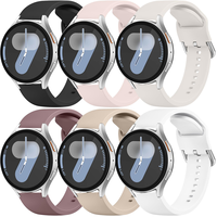 20mm 22mm Strap For Samsung galaxy watch 7/FE/6/5/pro/4 Classic 43mm 47mm/Active 2 Silicone Sport bracelet huawei Gt 4-3-2 Band