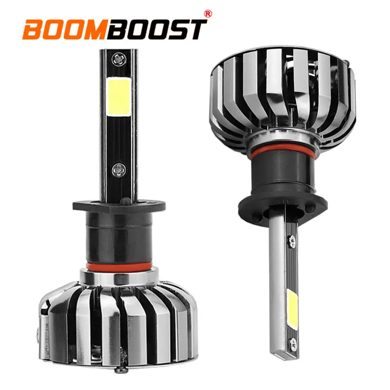 

2Pcs H1 LED Headlight Bulbs - 8000LM 80W IP68 Waterproof 9-36V Turbo Fan for Car/SUV/RV