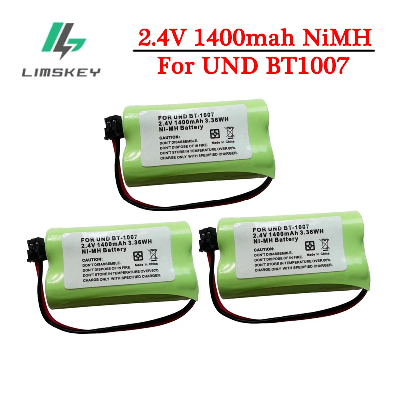 2.4V 1400mAh Cordless Phone Replacement BT1007 Battery Pack for Panasonic HHR-P506, HHR-P506A, KX-TGA400, MHP506A, HSCO506