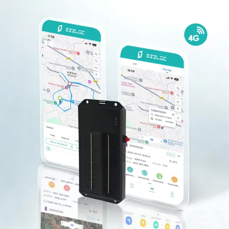 Wholesale solar GPS tracker 20000mAh optional fixed base, multi-point positioning, suitable for fishing boat containers