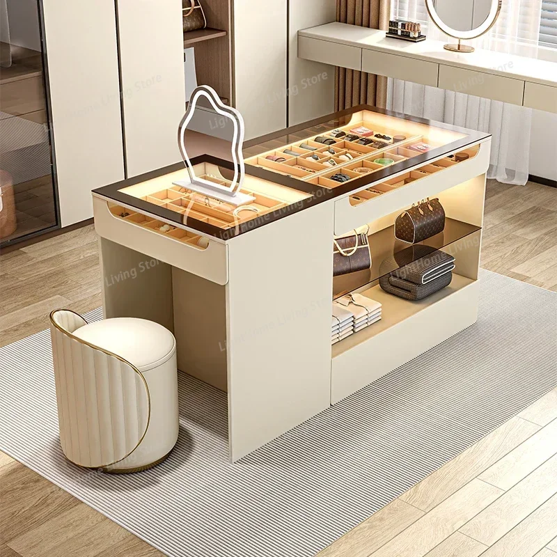 

furniture luxury Cloakroom dresser modern drawer storage cabinet large-capacity jewelry display cabinet bedroom chest of drawers