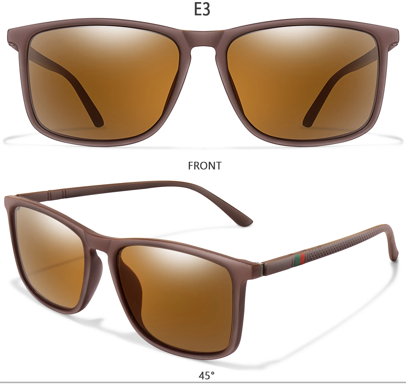 Männer Frauen Mode Radfahren Sonnenbrille Reisen Fahren Angeln Männlichen Brillen UV400 Luxus Platz Vintage Polarisierte Sonnenbrille – Detail 6