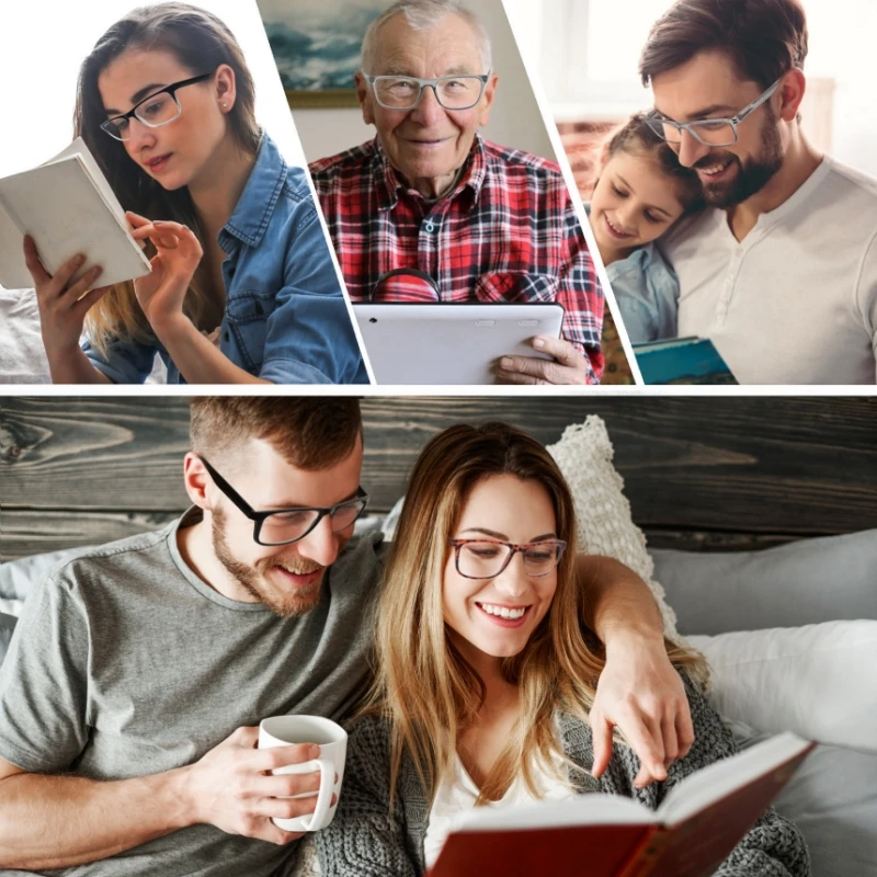 Большие очки для чтения, мужские очки для чтения с большой головкой, женские очки XL, широкие квадратные большие очки для чтения с пружинным шарниром, Clear Vision