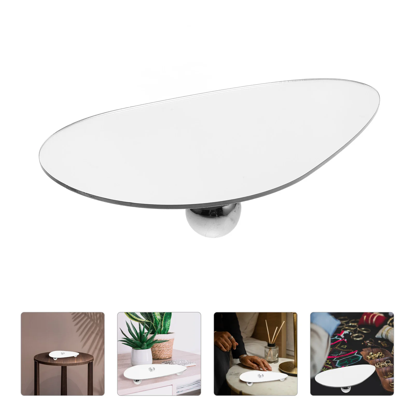 

Зеркальный акриловый поднос для ювелирных изделий, нерегулярный дизайн, реквизит для фотографий, светоотражающий лист для фотографий, серьги-гвоздики