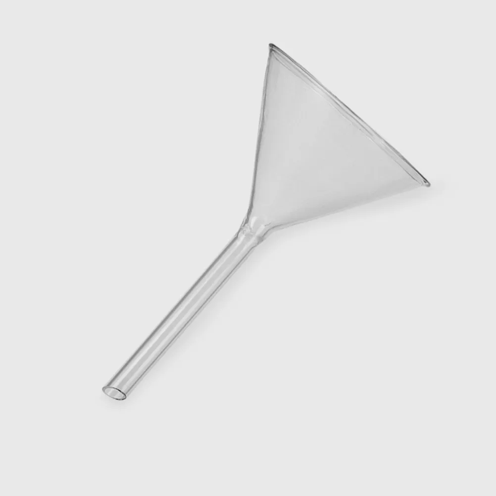 

75Mm Clear Glass Triangle Funnel High Stability Lab Filtration Tool for Liquid Transfer Scientific Chemistry Experiment Filter