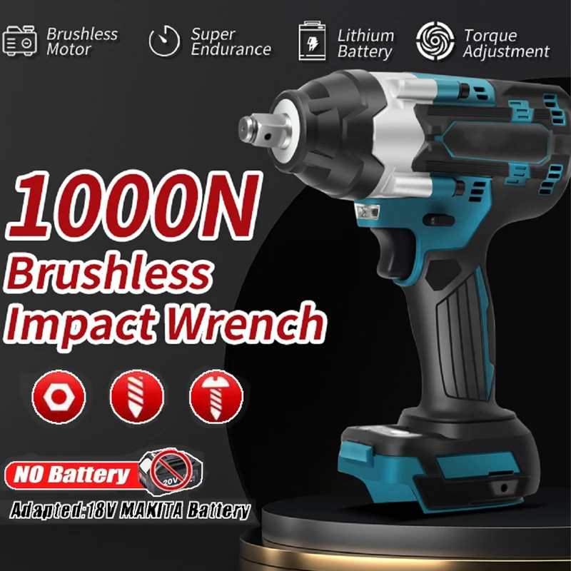 18V Brushless 1500W 1000N.M Torque 1/2\