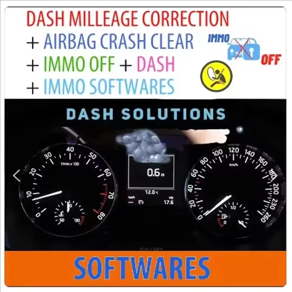 IMMOFF for All Car toolsBrands TOTAL 32 GB Package Software Ecu DASH MILLEAGE CORRECTION+AIRBAGCRASH CLEAR +DASH + IMMO SOFTWARE