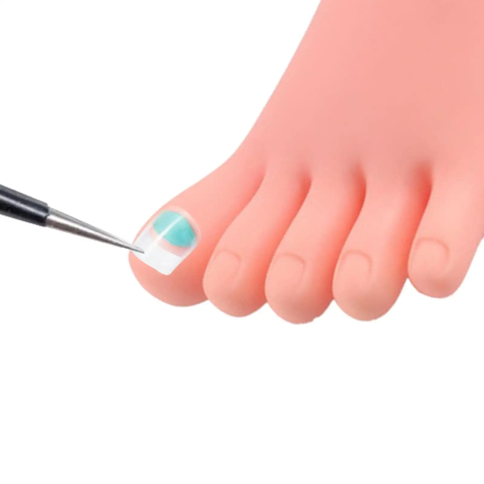 Modèle de pied de Mannequin en plastique ABS souple et Flexible, pour la pratique de la Nail Art des débutants, autocollants pour ongles d'orteils, outil d'exposition des pieds artificiels