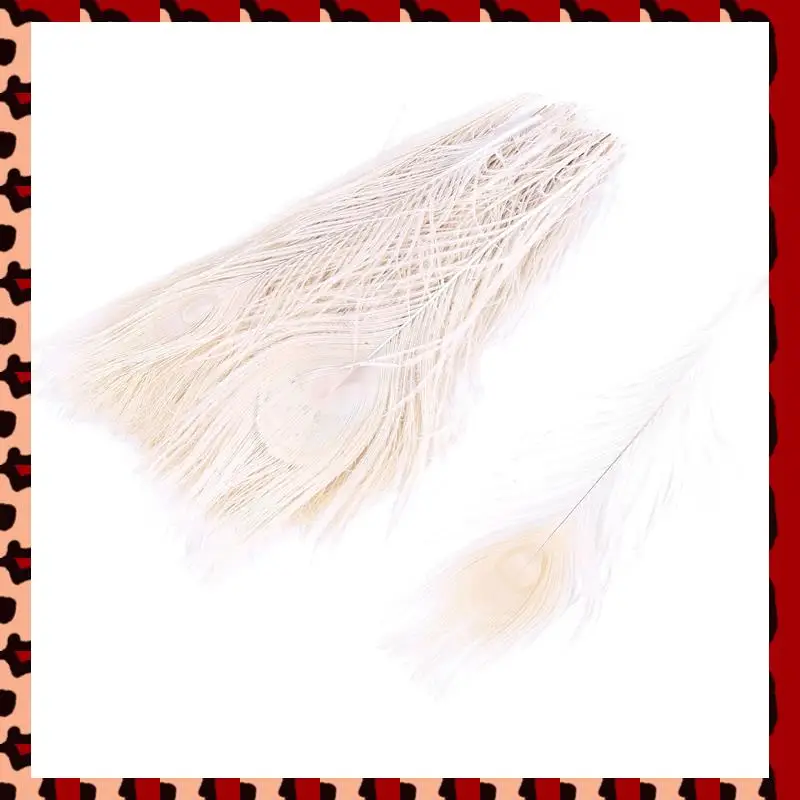 

A72P 300 шт./натуральные белые перья павлина в глазах, от 10 до 12 дюймов свадебное украшение из павлиньих перьев