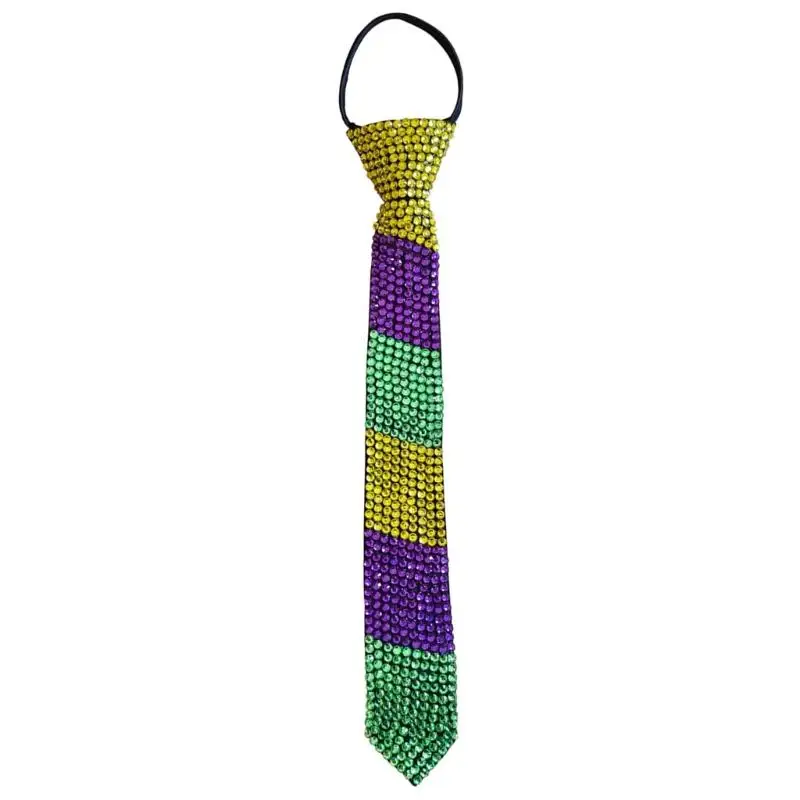 39BD French Pre-tied Necktie with Crystal for Meetings, Dinners, and Celebrations