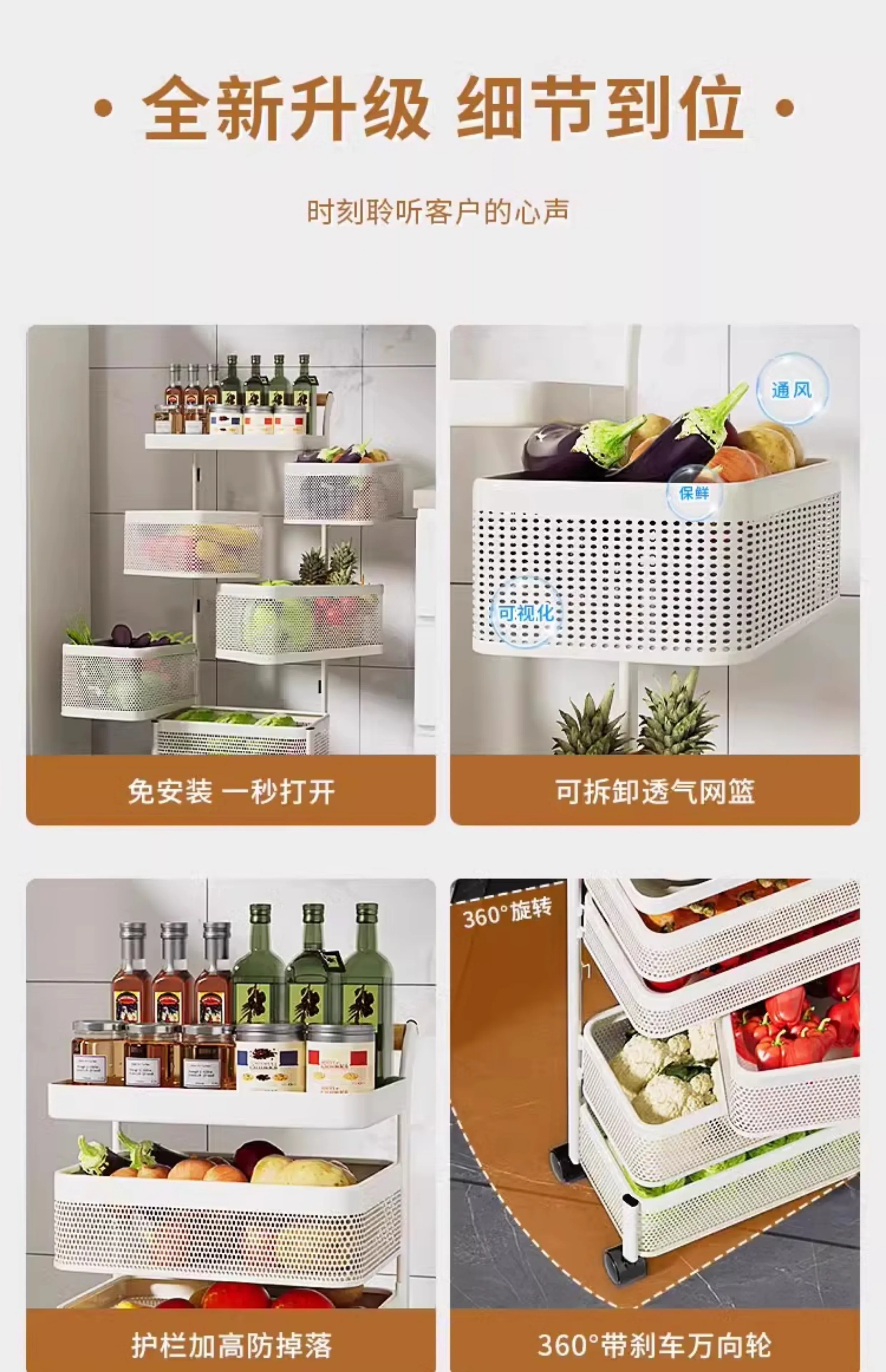 Carrito Bookshelf Mobile Kitchen Trolley Organizer with Wheels Gap Mobile Bookshelf Trolley Household Storage Rack 트롤리 수납선반