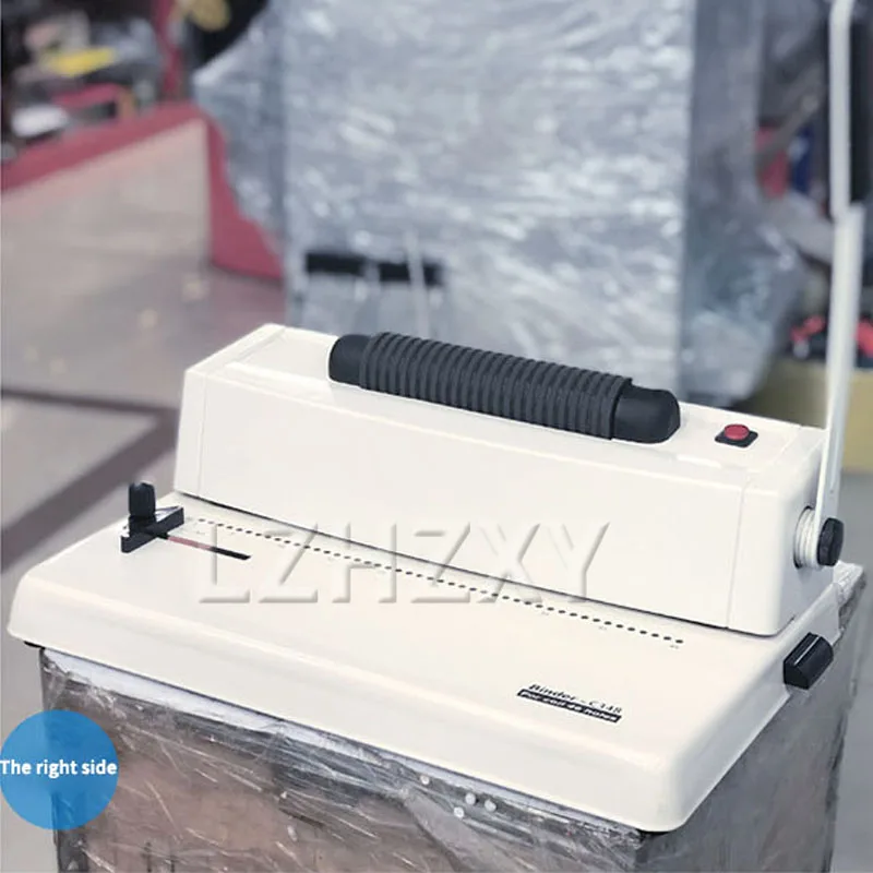 Electric Binding Machine YB-C348 Single Coil Spiral Binding Machine Text Binding Contract Text Punching Machine