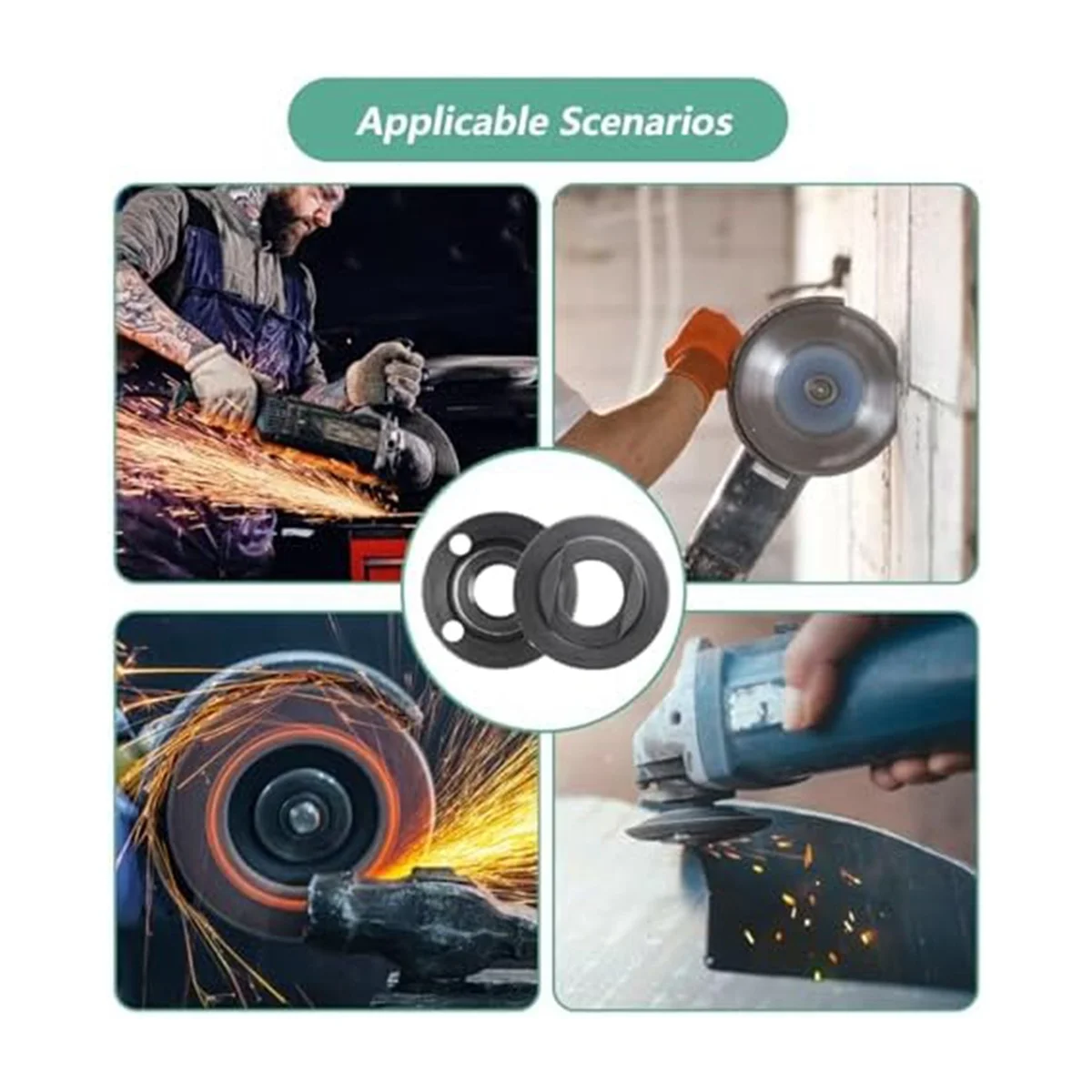 Tuerca de amoladora angular, tuerca de bloqueo de metal angular con brida de amoladora 5/8-11