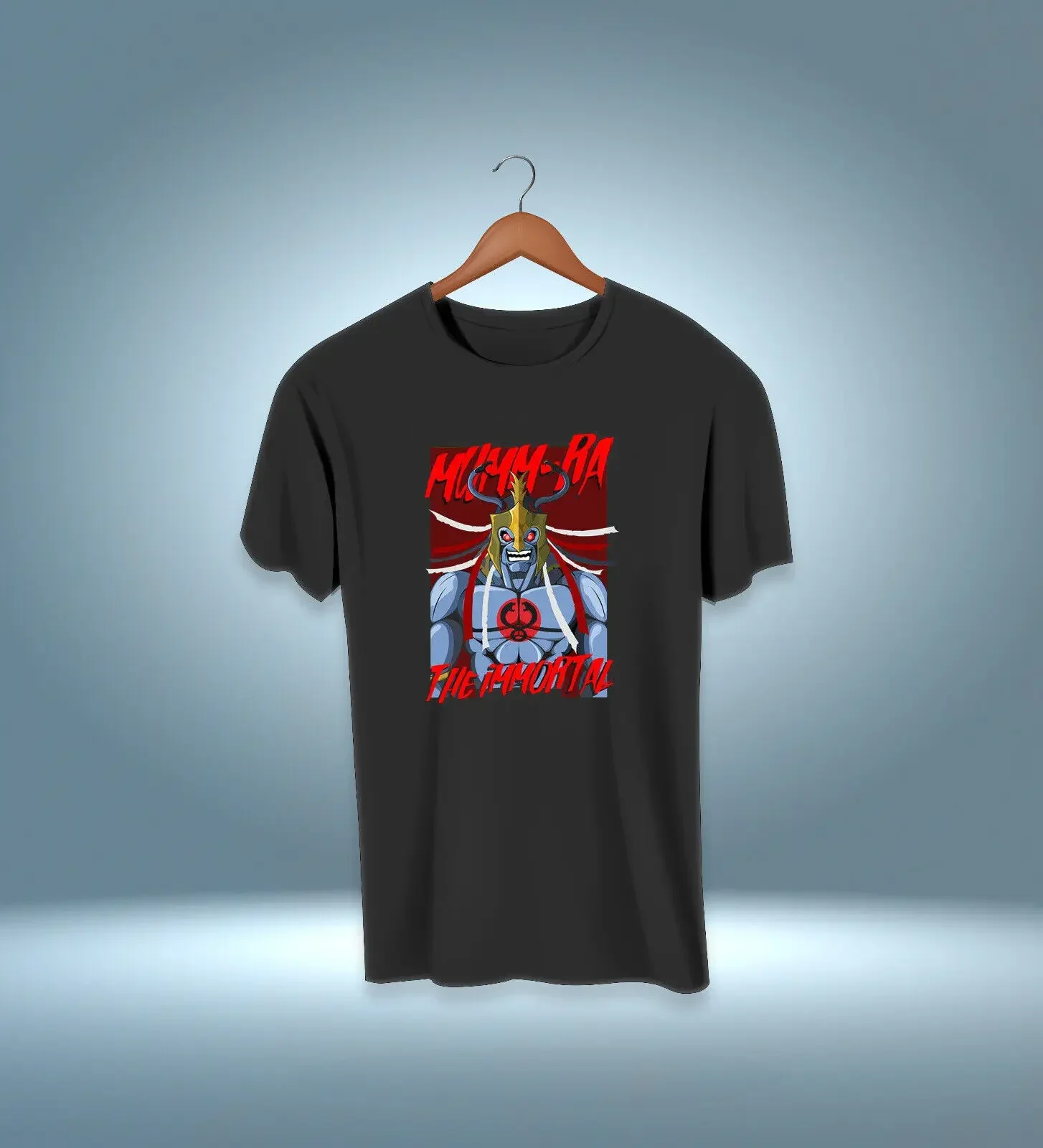 Camiseta retro de dibujos animados Thundercats Mumm Ra, talla estadounidense S-2XL, artículo popular