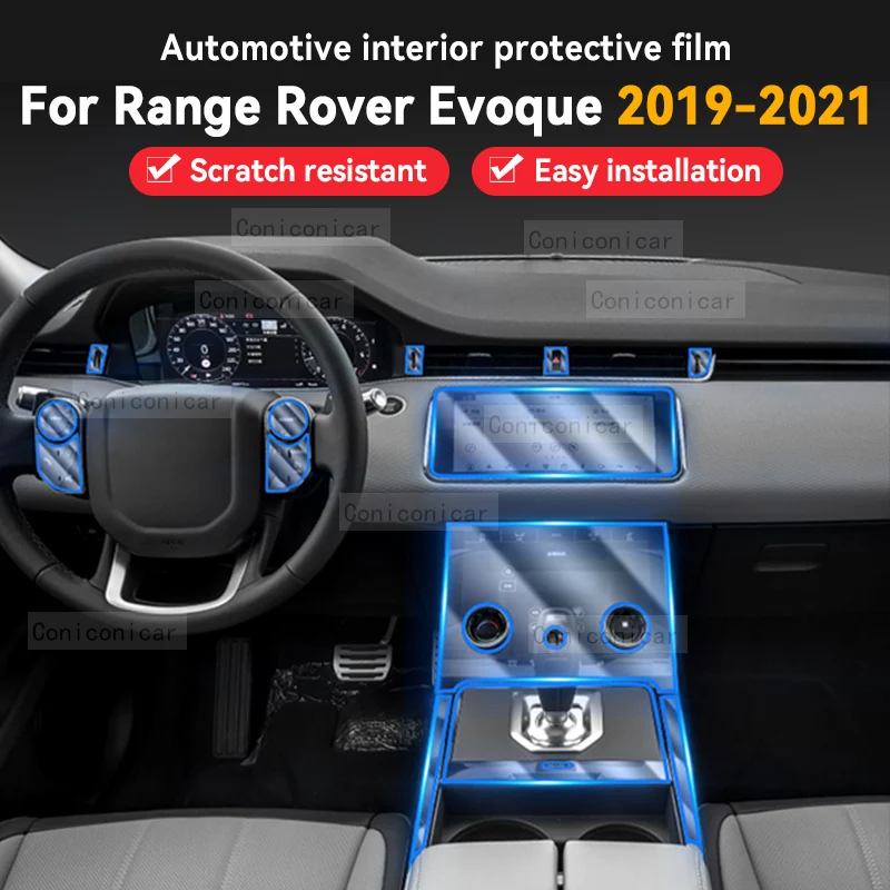 

For Range Rover Evoque 2019-2021 Car Gearbox Panel Film Dashboard Protective Sticker Interior Anti-Scratch Film Accessories