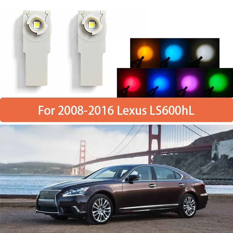 For Lexus LS600hL 2008-2016 LED Interior Foot Lamp With Wire Interior Decorative Lights Illuminator Connector Glove Box Lamp