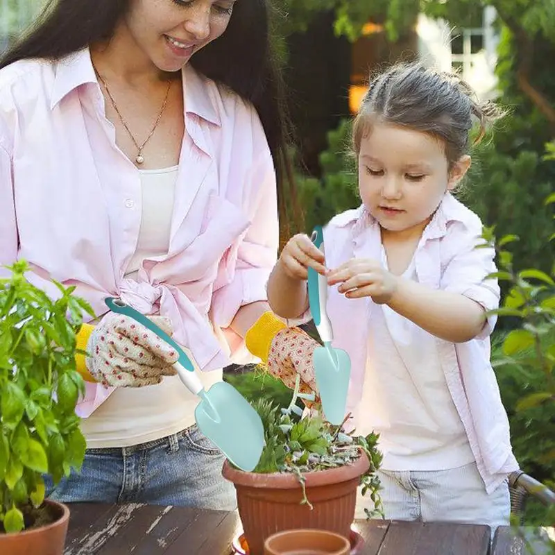 Kindergarten schaufel Kunststoff sichere Gartengeräte Kinder multifunktion ale Rechen Schaufel mit ergonomischem Griff für Gartenhof Farm