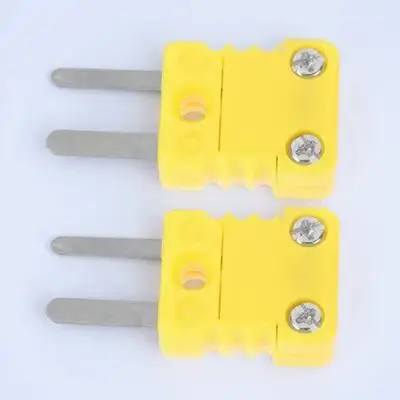 

2Pcs K Type Thermocouple Plug Socket Plastic Connector High Accuracy Thermocouple Wire Adapter K Type Cable Connector