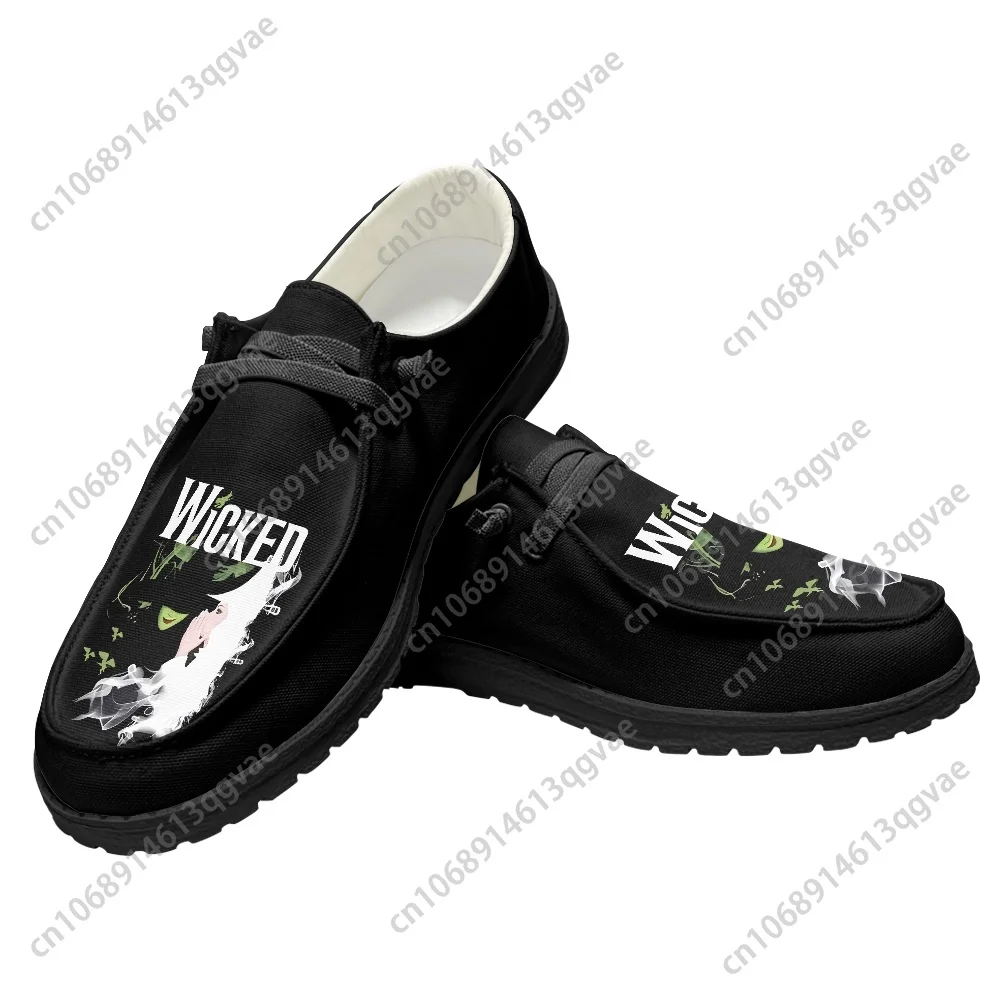 WICKED He Musical Elphaba Wicked Witch Casual Shoes Flat Shoe Men Woman Breathable Outdoor Lightweight Footwear Custom Shoes