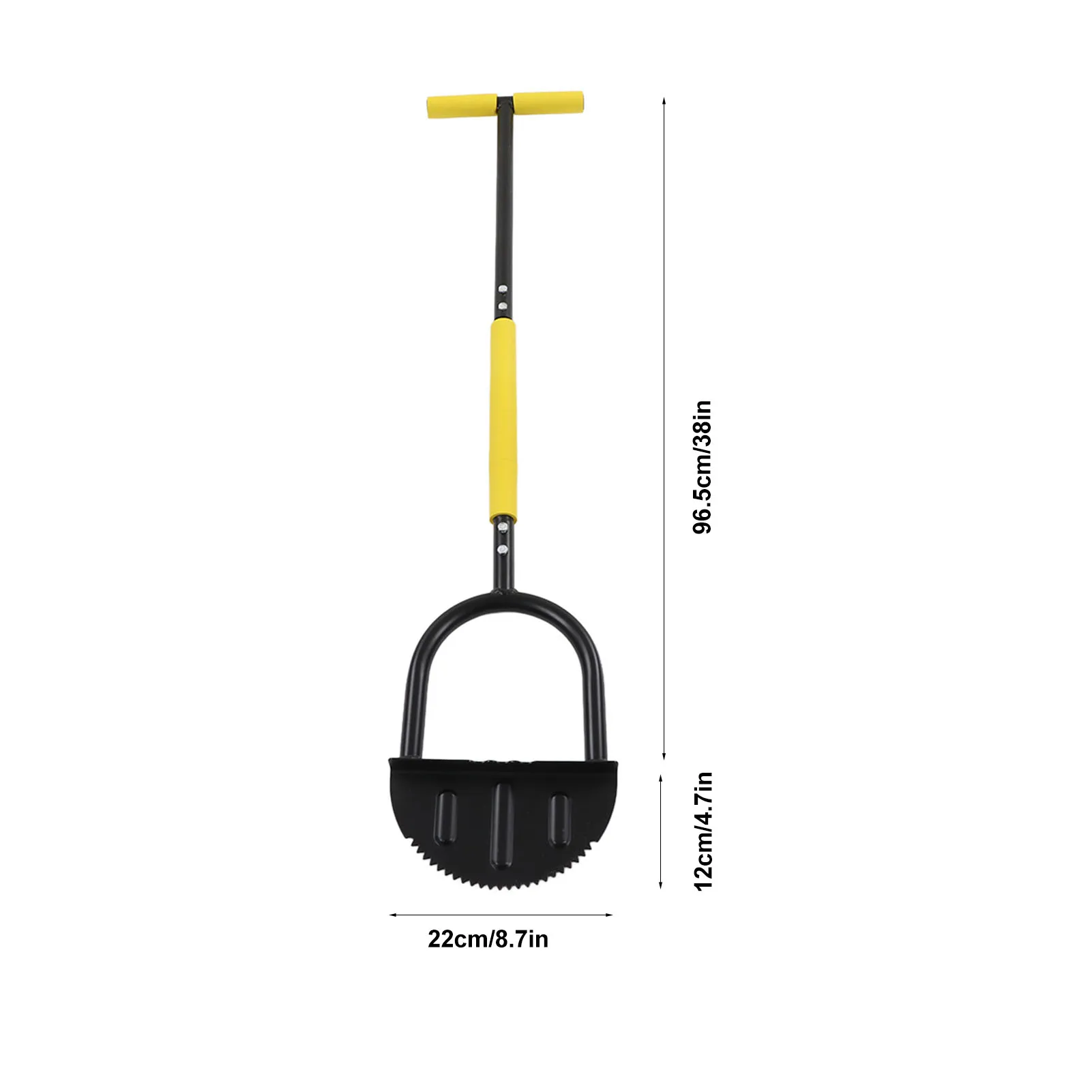 

Manual Lawn Edger Manual Lawn Edger Steel Structure Saw Tooth Blade T Handle Sponge Cover Wide Pedal Garden Trimming Edging Tool