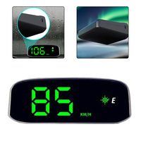Car Speedometer Intelligent Light Sensing HUD Solar Head Up Display GPS High-definition LED Display Multiple Colors Adjustable