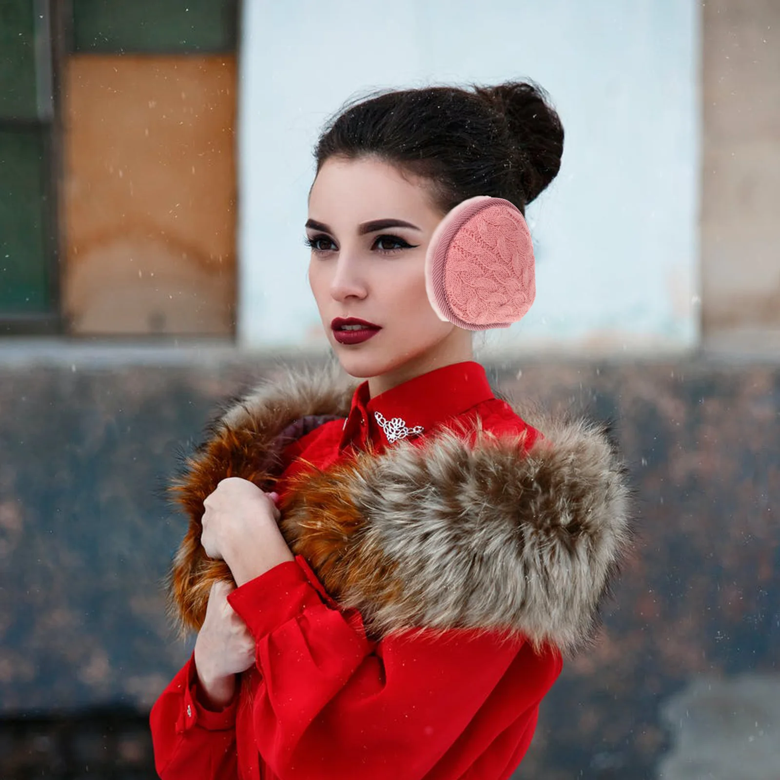 

2 Pcs Foldable Ear Cover Folding Earmuffs Practical Winter Adjustable Insulative