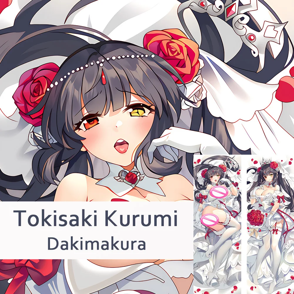 Kurumi Tokisaki Dakimakura أنيمي تاريخ حي الجسم المخدة على الوجهين طباعة كامل الجسم وسادة غطاء لطيف Otaku هدية