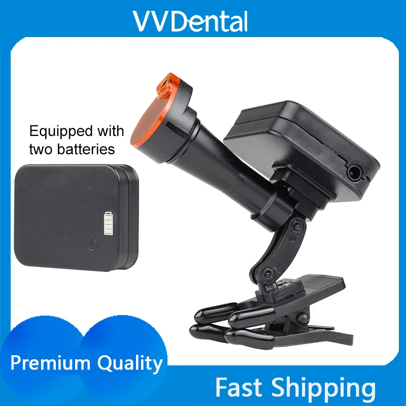 VVDental 5W LED Wireless Dental Headlight Clip-On Headlamp with Magnetic Suction for Surgery Operation High Brightness