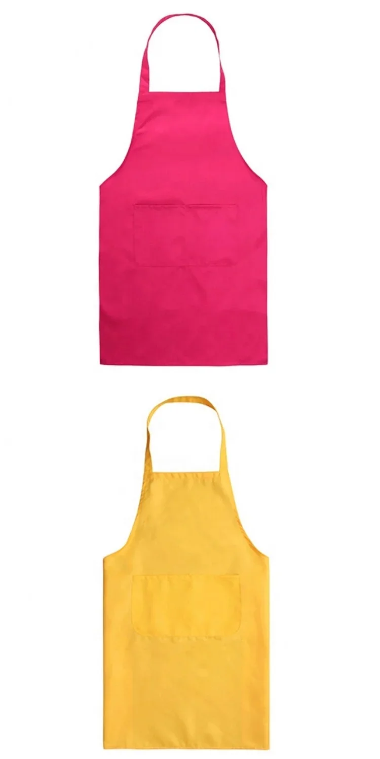 Restaurant and Hotel Supplies Polyester Restaurant Apron Sublimation Kitchen Cleaning Cooking uniform Polyester Waitress Apron