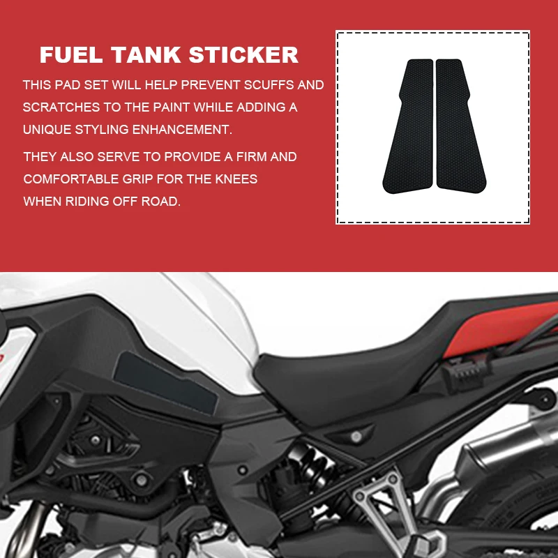 For BMW F750GS F850GS F 750 850 GS 2018-2023 Motorcycle Side Fuel Tank Pads Protector Stickers Decal Gas Knee Grip Traction Pad