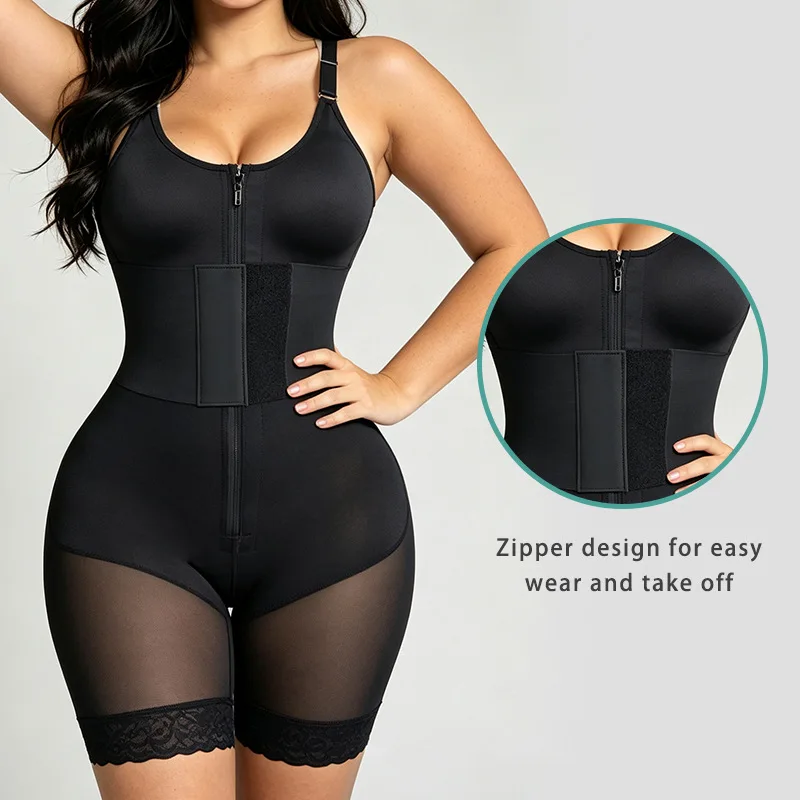 Women Full Body Under Dress Shaper High Waist Shapewear Shorts Tummy Control Waist Trainer Butt Lifter Plus Size Body Shaper