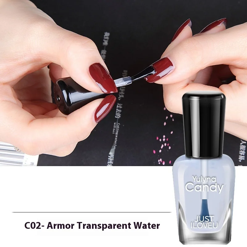 Transparent Waterproof Nail Polish Female Armor Nourishment-oil