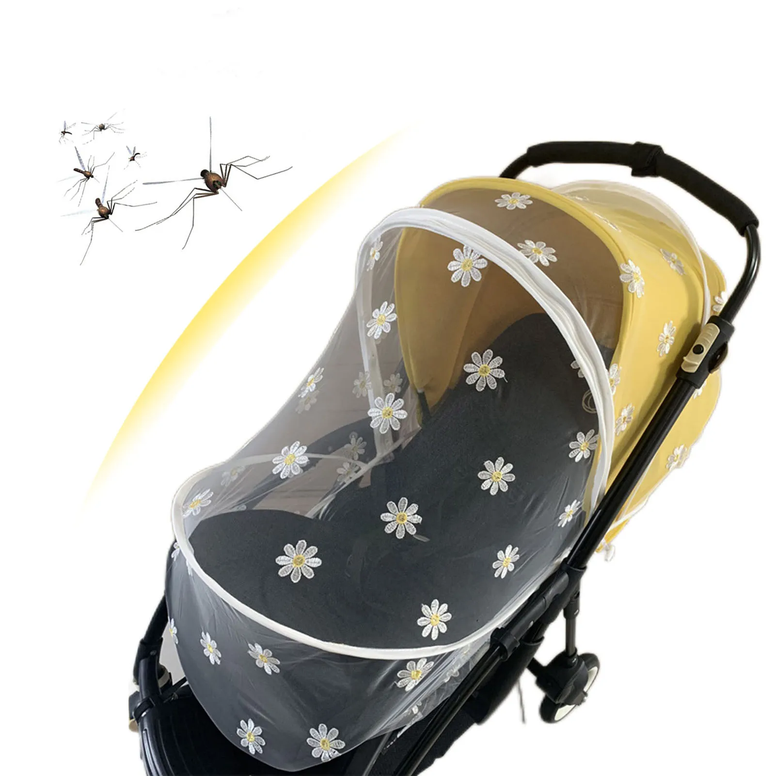 

Outdoor Baby Stroller Mosquitoes Nets Useful Safe Mesh Infants Crib Netting Universal Cart Mosquitoes Nets Pushchair Full Cover