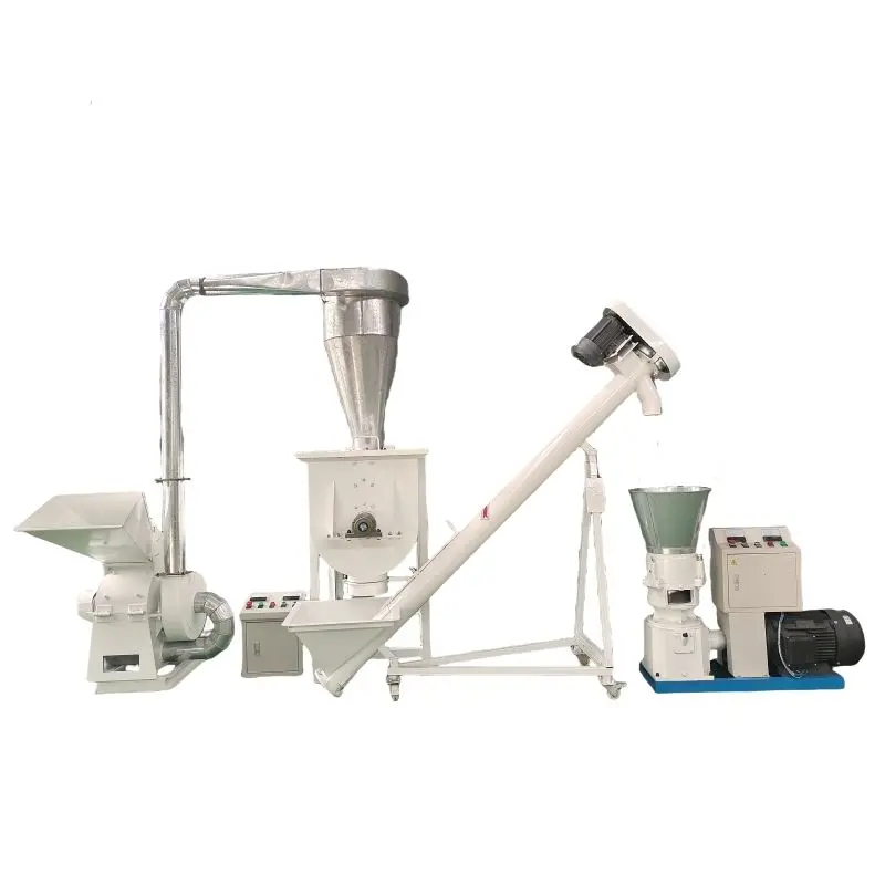 Vertical feed mixer, suitable for production machinery in small feed mills for chickens, pigs, and cattle farms