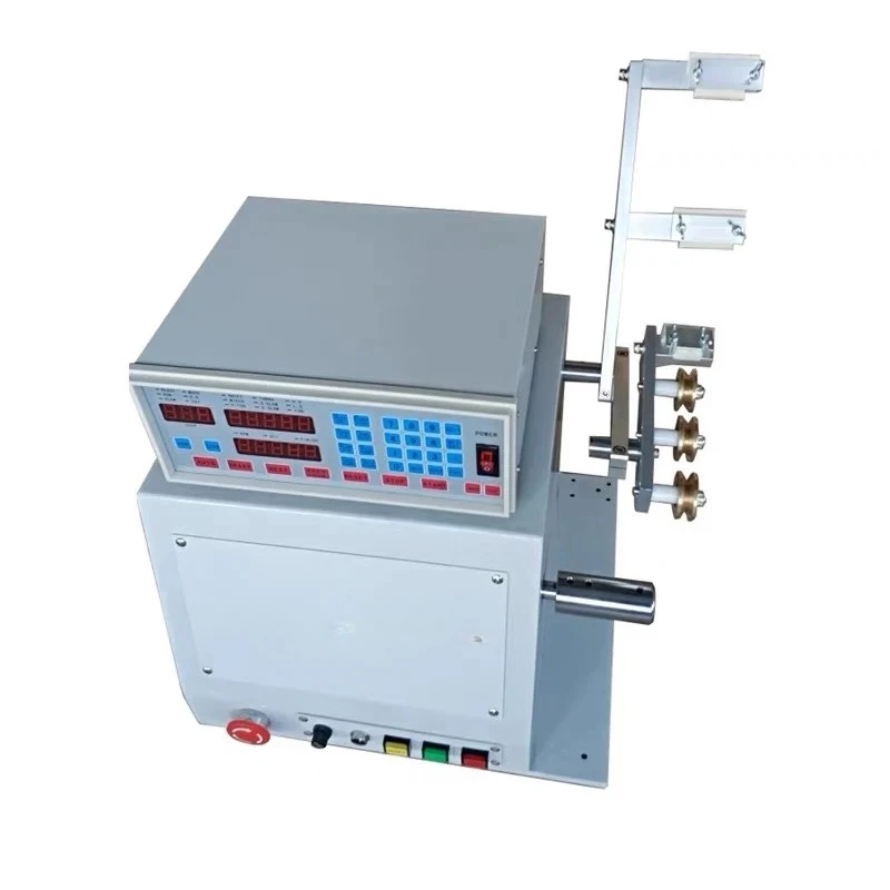 Computer Automatic Wire Coil Winder CNC High Precision Winding Machine 220V New Dispenser With Brake Pads For 0.2-3.0MM