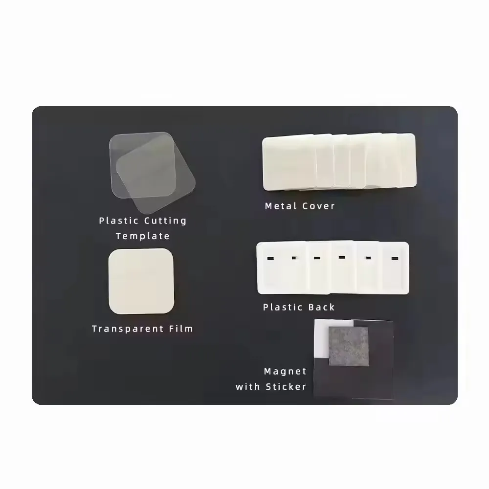 for50mm Square Refrigerator Badge Plastic Making Machine With 100pcs Magnets