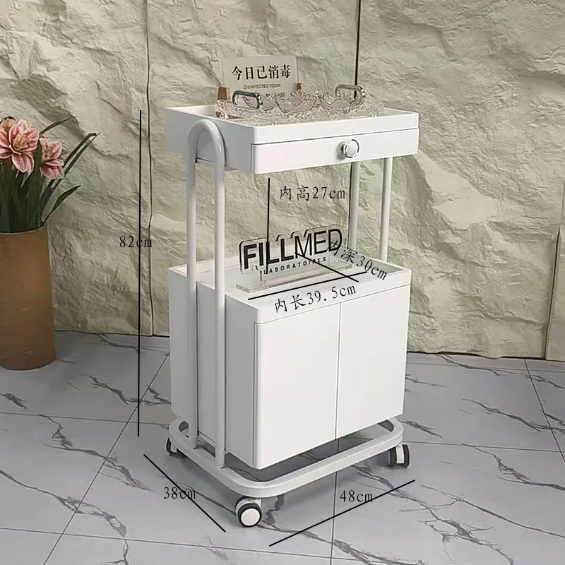 عربة ساحرة بسيطة وحديثة فاخرة ومستقرة ومنظمات جمالية ممتازة وعربات تخزين أثاث صالون Carrito Peluqueria