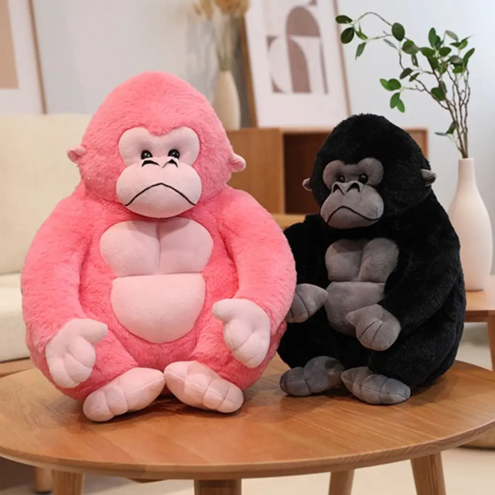 Knuffel Chimpansee Gorilla Simulatie Kussen Orang-oetan Gevuld Zacht Knuffeldier Aap Woondecoratie