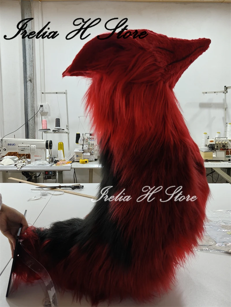 Irelia H Store Inmortal Ahri LOL Inmortal ahri tails nine tails with fox\'s heads Cosplay props huge tails