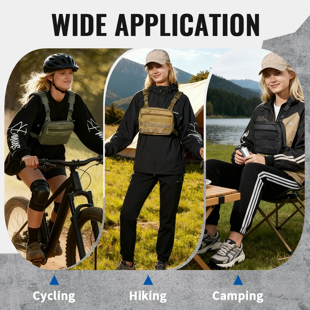 Mini Chest Bag for Men Women Lightweight Portable Phone Pouch Compact Sling Crossbody Bag for Daily Travel Outdoor Commute view 6