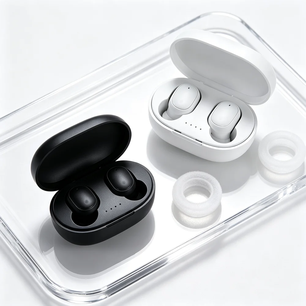 TWS Wireless Headset Fone Bluetooth Earbuds Present Layered Music Field, Snug Ear Shape, Portable Storage for Commuting