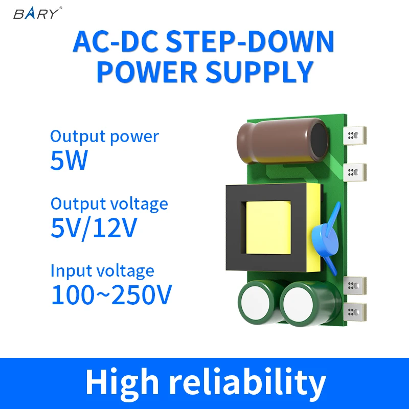 AM11-5W ACDC Switching power supply 220V to 5V1A/12V416mA/5W isolated voltage regulator and buck power module