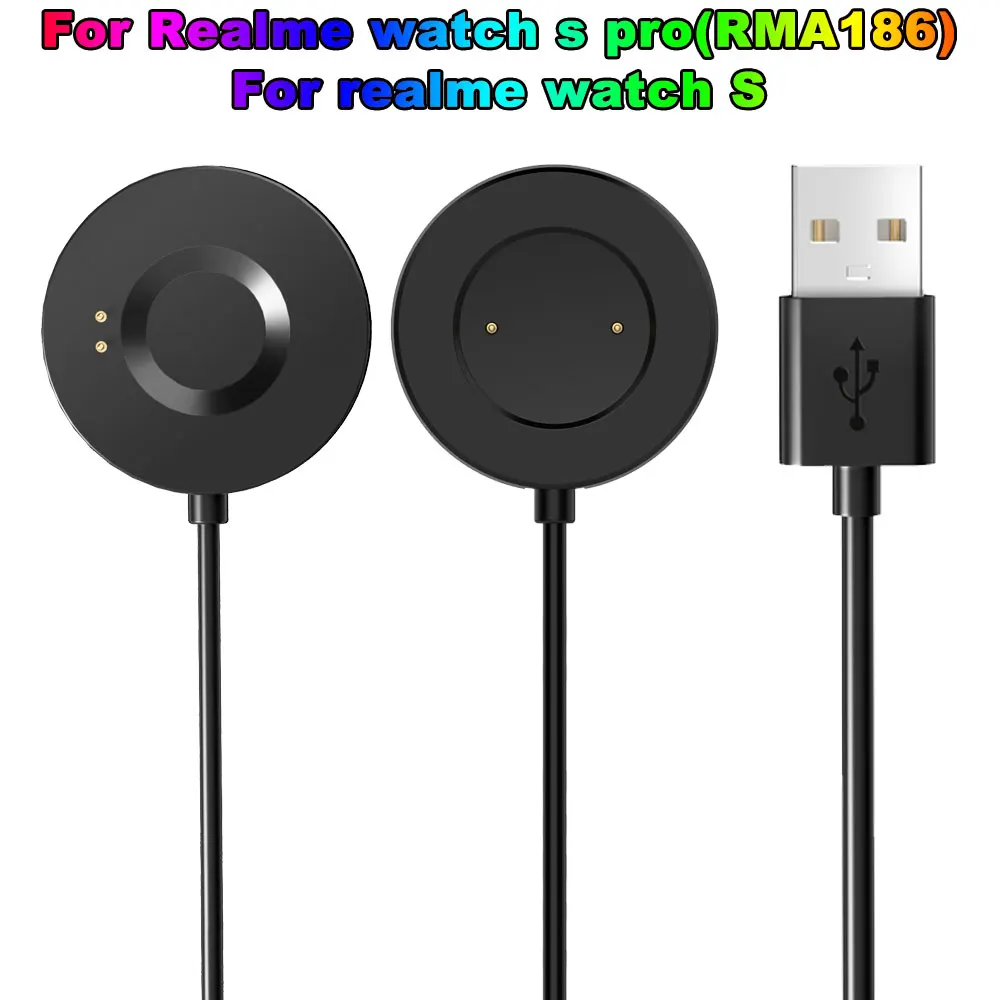 USB Charger Cable Wire Charging For Realme Watch S RMA207 Smartwatch Magnetic Charging Dock For Realme Watch S Pro RMA186