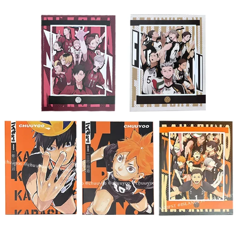 320 PCS Anime Haikyuu!! Four Palace Grid Tobio Kageyama Card Album Map Letter Folder Binder Notebook Game Collection Gifts Toys