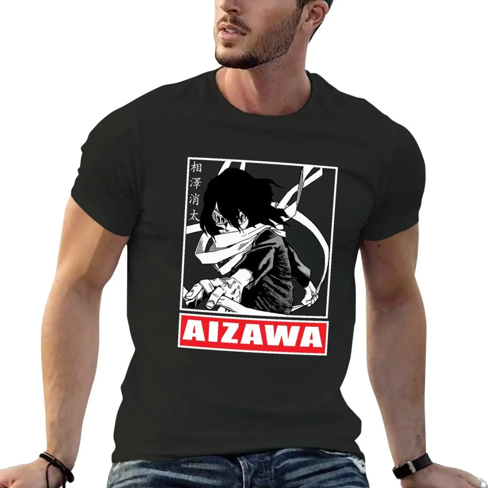 Summer harajuku custom t shirt Eraser head,shota,Aizawa,my hero academia,anime quick-drying cute clothes anime oversized for men