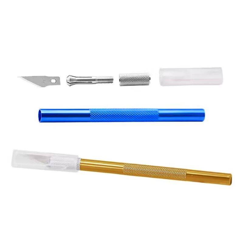 Precision Hobby มีดใบมีดสแตนเลสสำหรับศิลปะหัตถกรรม PCB ซ่อมหนังภาพยนตร์เครื่องมือปากกาอเนกประสงค์ DIY